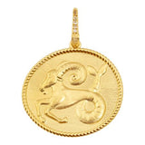 ZODIAC DIAMOND MEDALLION PENDANT