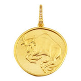 ZODIAC DIAMOND MEDALLION PENDANT