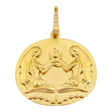 ZODIAC DIAMOND MEDALLION PENDANT