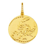 ZODIAC DIAMOND MEDALLION PENDANT