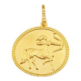 ZODIAC DIAMOND MEDALLION PENDANT