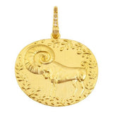 ZODIAC DIAMOND MEDALLION PENDANT