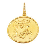 ZODIAC DIAMOND MEDALLION PENDANT