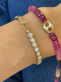 HEX MAX HALF AND HALF BRACELET- LAB CREATED DIAMOND