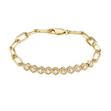 HEX MAX HALF AND HALF BRACELET- LAB CREATED DIAMOND