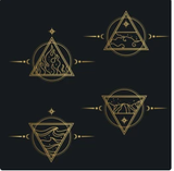 Pave Diamond Triangle Stud Earring