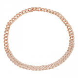 CUBAN LINK DIAMOND CHOKER NECKLACE -11mm