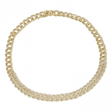 CUBAN LINK DIAMOND CHOKER NECKLACE -11mm