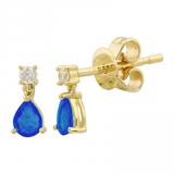 EMERALD AND DIAMOND DROP EARRINGS