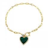 HANGING HEART CHARM BRACELET