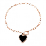 HANGING HEART CHARM BRACELET