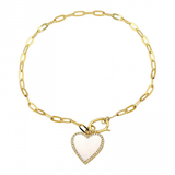 HANGING HEART CHARM BRACELET