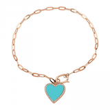 HANGING HEART CHARM BRACELET