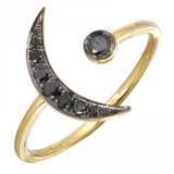 CRESENT MOON DIAMOND RING