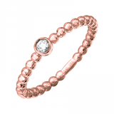 BEADED BEZEL STACK RING