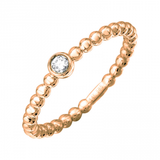 BEADED BEZEL STACK RING