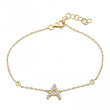 DIAMOND LETTER INITIAL BRACELET