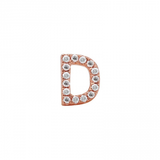 ALPHABET DIAMOND STUD EARRING -SINGLE