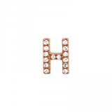 ALPHABET DIAMOND STUD EARRING -SINGLE