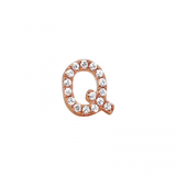 ALPHABET DIAMOND STUD EARRING -SINGLE