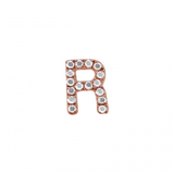 ALPHABET DIAMOND STUD EARRING -SINGLE