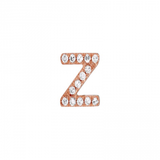 ALPHABET DIAMOND STUD EARRING -SINGLE