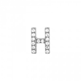 ALPHABET DIAMOND STUD EARRING -SINGLE