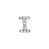 ALPHABET DIAMOND STUD EARRING -SINGLE