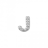 ALPHABET DIAMOND STUD EARRING -SINGLE