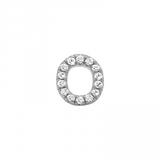 ALPHABET DIAMOND STUD EARRING -SINGLE
