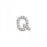 ALPHABET DIAMOND STUD EARRING -SINGLE
