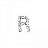 ALPHABET DIAMOND STUD EARRING -SINGLE