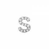 ALPHABET DIAMOND STUD EARRING -SINGLE