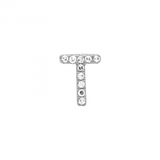 ALPHABET DIAMOND STUD EARRING -SINGLE
