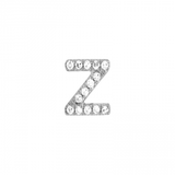 ALPHABET DIAMOND STUD EARRING -SINGLE