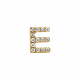 ALPHABET DIAMOND STUD EARRING -SINGLE