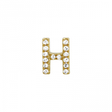 ALPHABET DIAMOND STUD EARRING -SINGLE