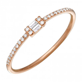 WHISPER BAGUETTE DIAMOND STACK RING