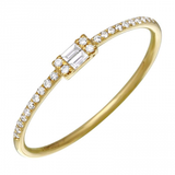 WHISPER BAGUETTE DIAMOND STACK RING