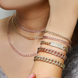 CUBAN DIAMOND PAVE ID BRACELET