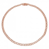 CUBAN LINK DIAMOND CHOKER NECKLACE -5mm