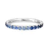 TIE DYE ETERNITY BAND -BLUE SAPPHIRE