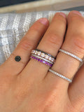 EVERYDAY PAVE STACK BAND - AMETHYST