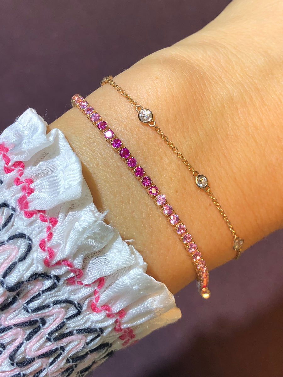 【HYERES LOR】25SS★ Essence SL Shine Point Tennis Bracelet HYERES LOR】25SS☆ Essence SL Shine Point Tennis Bracelet