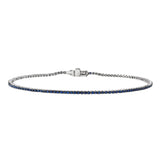 MICRO VENICE TENNIS BRACELET -BLUE SAPPHIRE