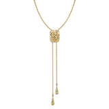 DIAMOND SERPENT BOLO NECKLACE