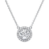 CALIFORNIA WILDFLOWERS FLOATING DIAMOND BLOOM NECKLACE