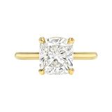 HIDDEN HALO SOLITAIRE ENGAGEMENT RING