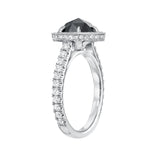 HEX BLACK DIAMOND ENGAGEMENT RING