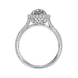 CALIFORNIA WILDFLOWERS RUSTIC DIAMOND ENGAGEMENT RING